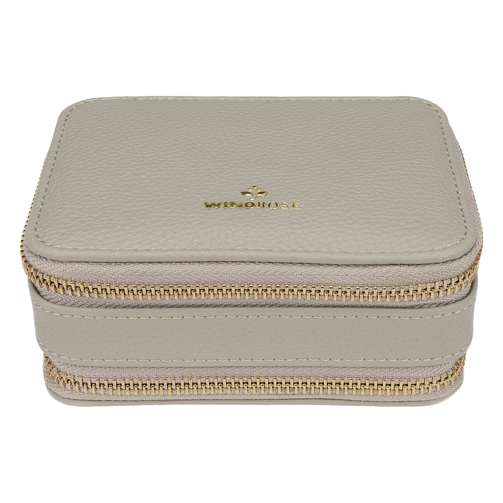 Etui à bijoux S avec fermeture éclair Aurora / gris clair