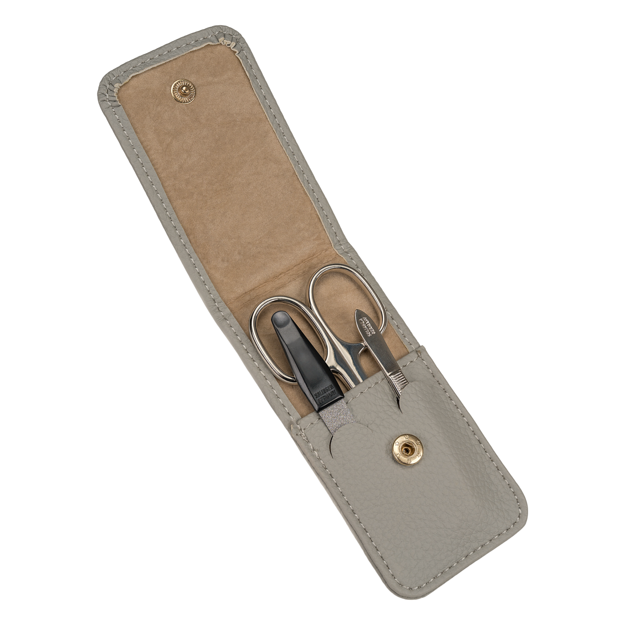 Astuccio manicure 3 pezzi Aurora / grigio chiaro