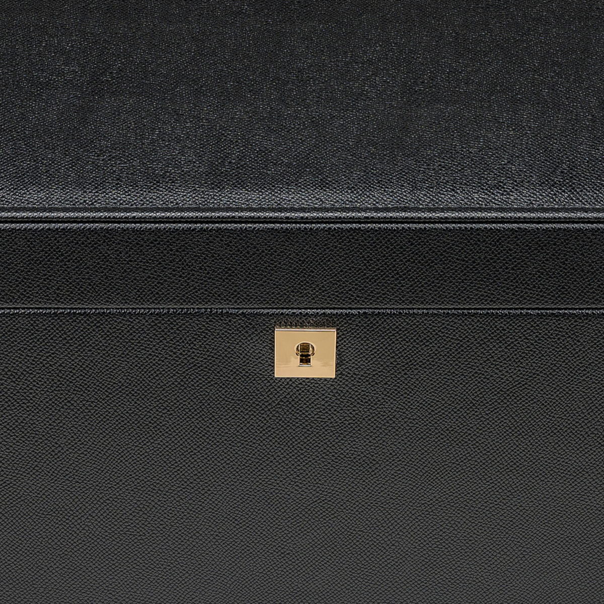 Schmuckkoffer luxora schwarz (Art.-Nr. 803992.08) – Detailansicht Schloss, Frontansicht